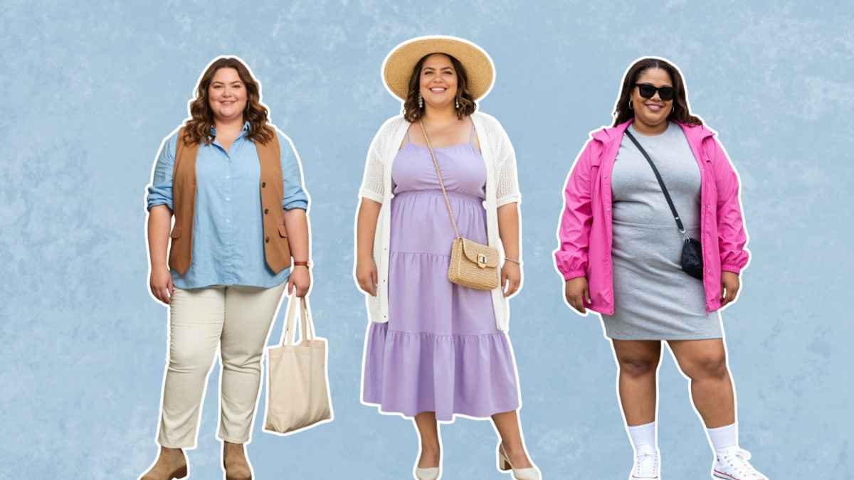 Plus Size Big Belly Spring Outfits